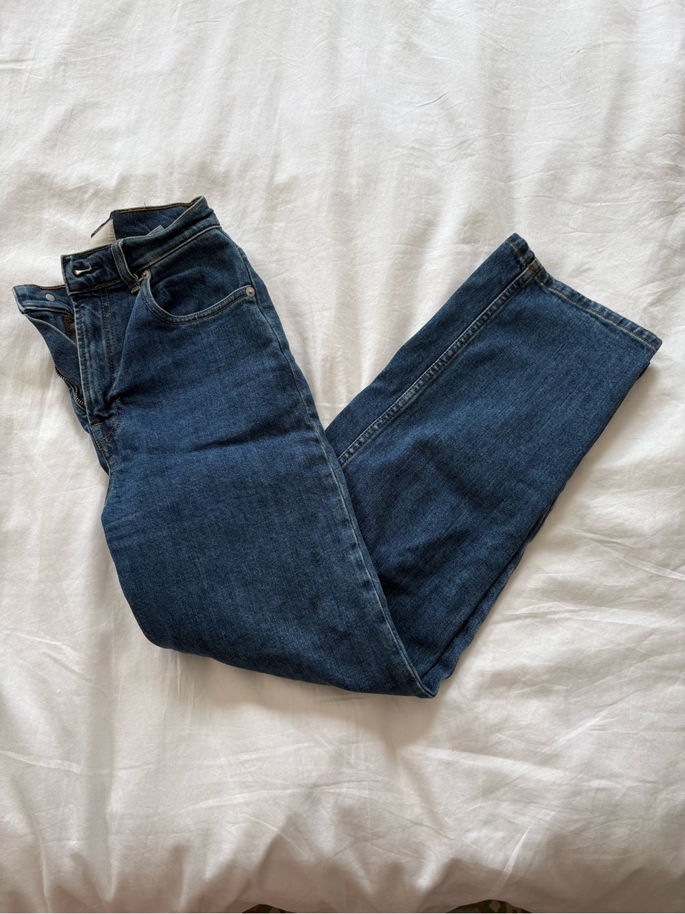 Everlane The Way High Jeans in Dark Indigo